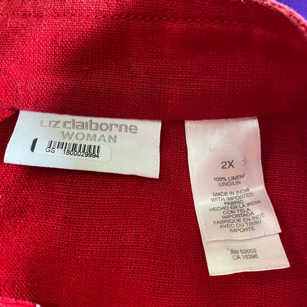 📌Liz Claiborne Elegant Linen Blazer - Jacket - Picture 7 of 8